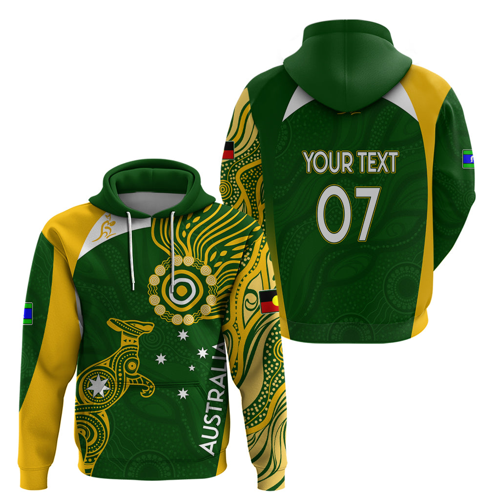 Personalised Australia Indigenous Hoodie Wallabies Champions Rugby World Cup 2023 LT7 - Vibe Hoodie Shop