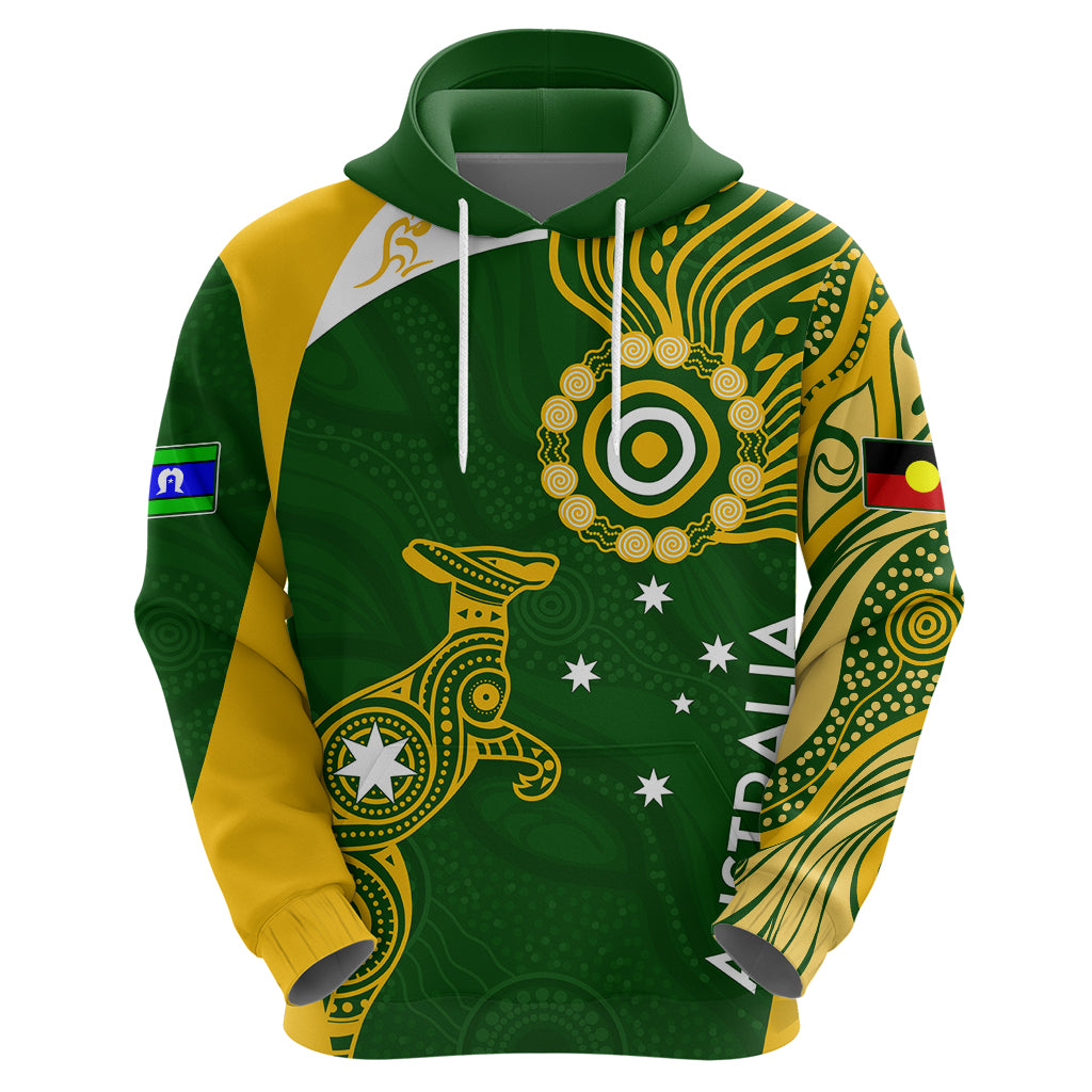Personalised Australia Indigenous Hoodie Wallabies Champions Rugby World Cup 2023 LT7 - Vibe Hoodie Shop