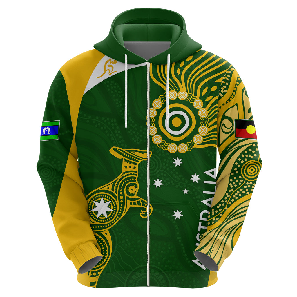 Personalised Australia Indigenous Hoodie Wallabies Champions Rugby World Cup 2023 LT7 - Vibe Hoodie Shop
