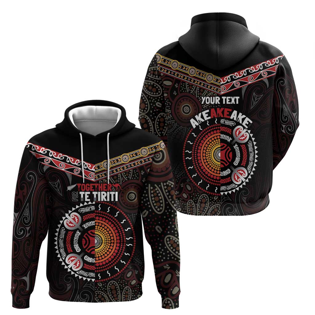 Aotearoa and Australia Indigenous Hoodie Stand Together For Te Tiriti LT7 - Vibe Hoodie Shop