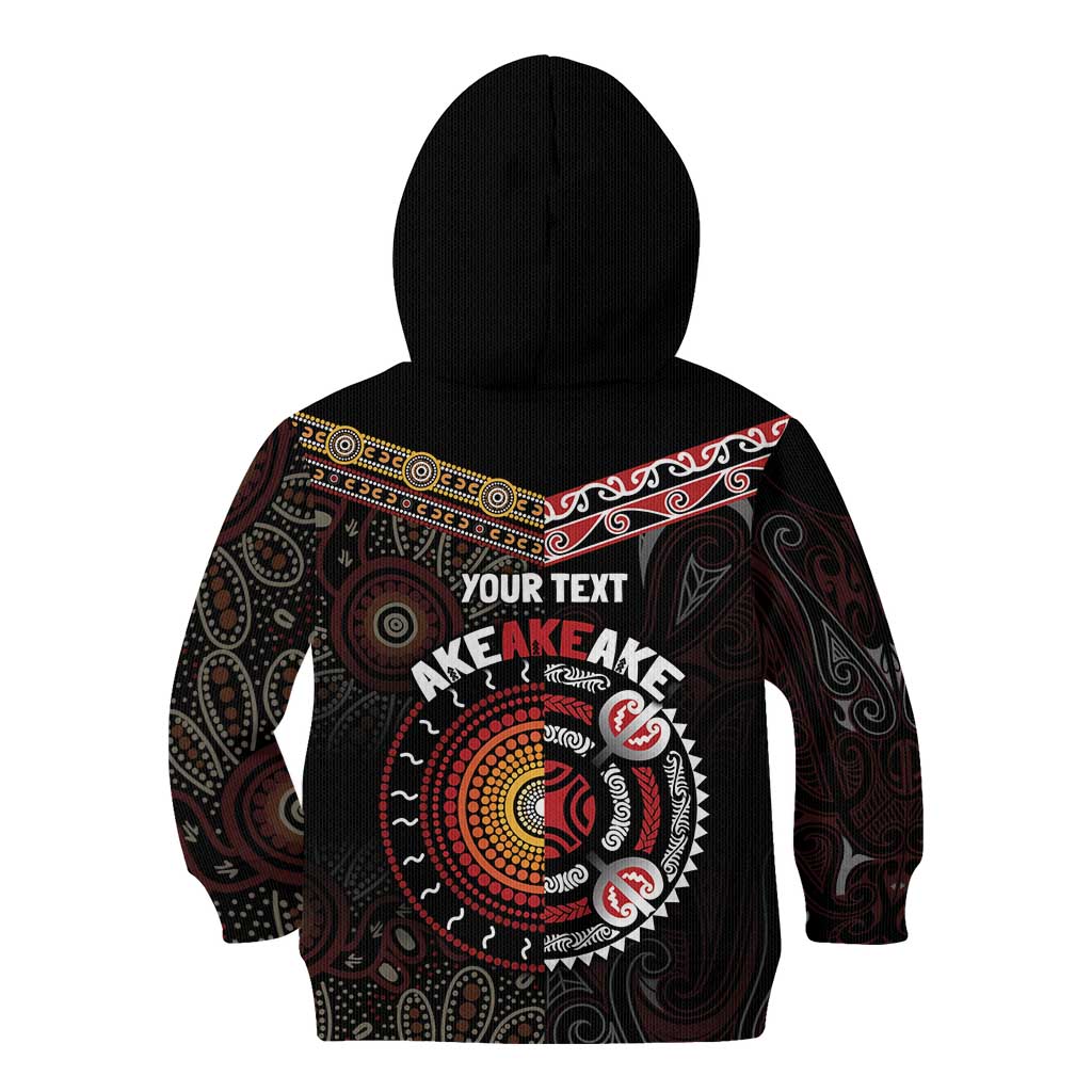 Aotearoa and Australia Indigenous Kid Hoodie Stand Together For Te Tiriti - Vibe Hoodie Shop