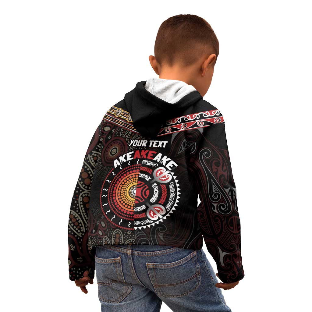 Aotearoa and Australia Indigenous Kid Hoodie Stand Together For Te Tiriti - Vibe Hoodie Shop