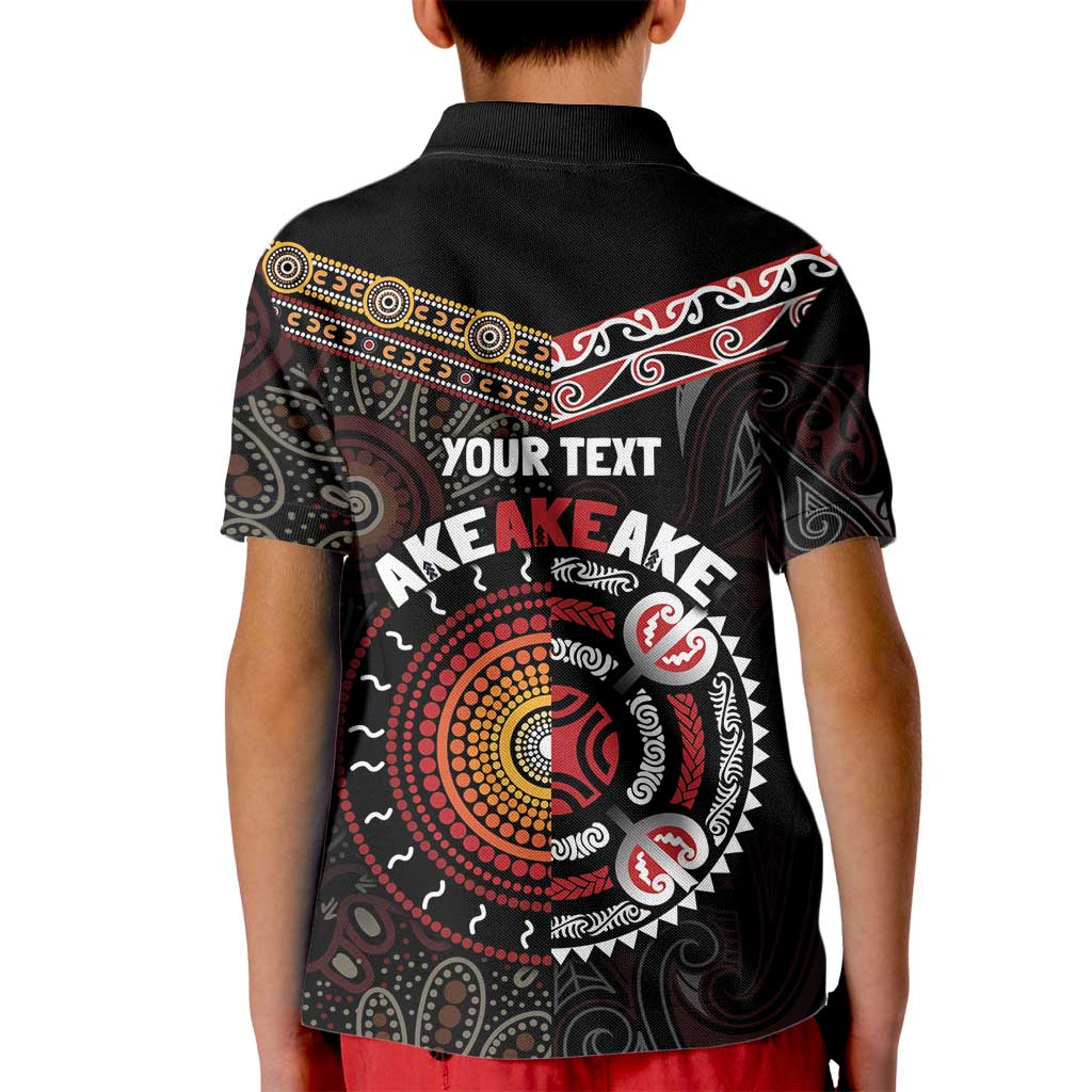 Aotearoa and Australia Indigenous Kid Polo Shirt Stand Together For Te Tiriti - Vibe Hoodie Shop