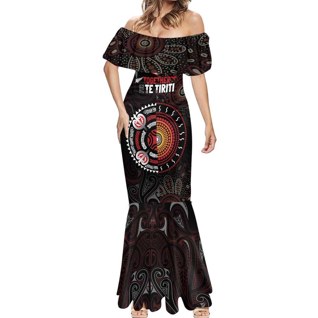 Aotearoa and Australia Indigenous Mermaid Dress Stand Together For Te Tiriti