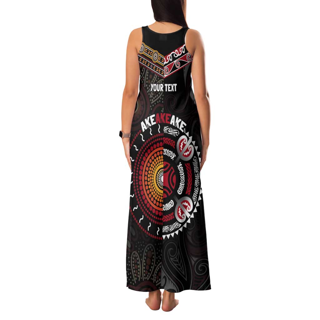 Aotearoa and Australia Indigenous Tank Maxi Dress Stand Together For Te Tiriti