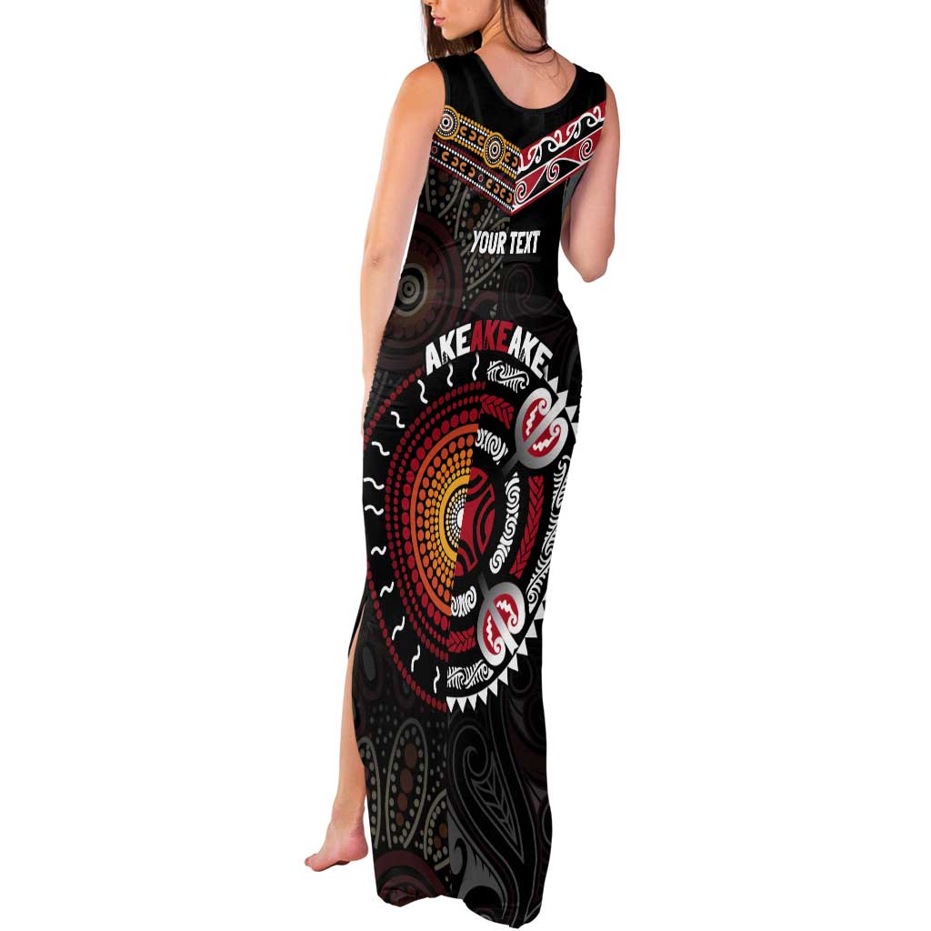 Aotearoa and Australia Indigenous Tank Maxi Dress Stand Together For Te Tiriti