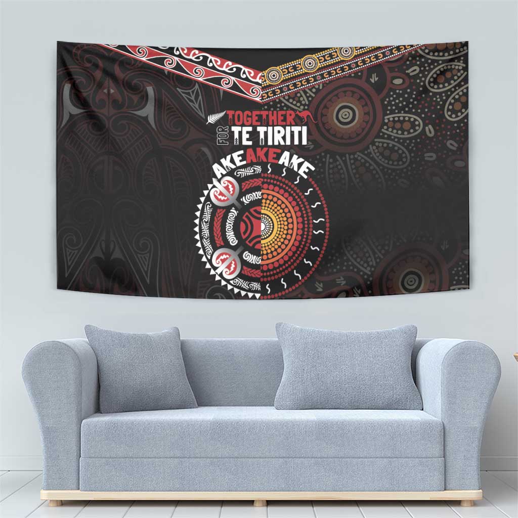 Aotearoa and Australia Indigenous Tapestry Stand Together For Te Tiriti - Vibe Hoodie Shop