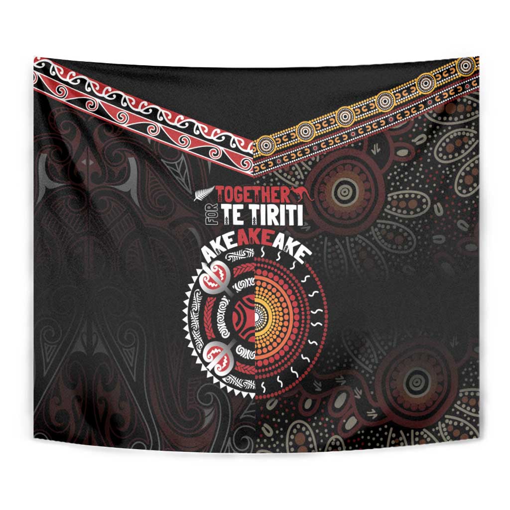 Aotearoa and Australia Indigenous Tapestry Stand Together For Te Tiriti - Vibe Hoodie Shop