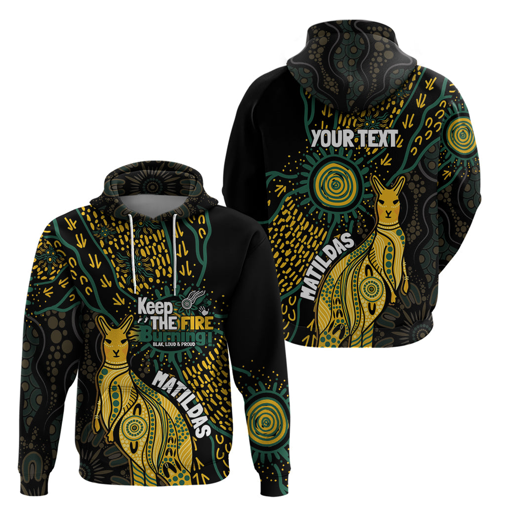 Australia Matildas Indigenous Hoodie NAIDOC 2024 Keep The Fire Burning LT7 - Vibe Hoodie Shop
