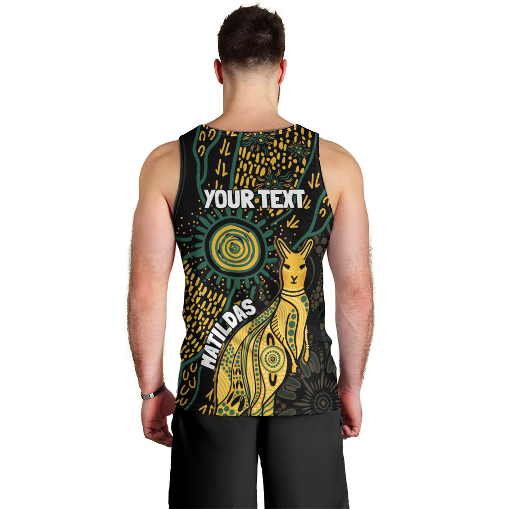 Australia Matildas Indigenous Men Tank Top NAIDOC 2024 Keep The Fire Burning - Vibe Hoodie Shop