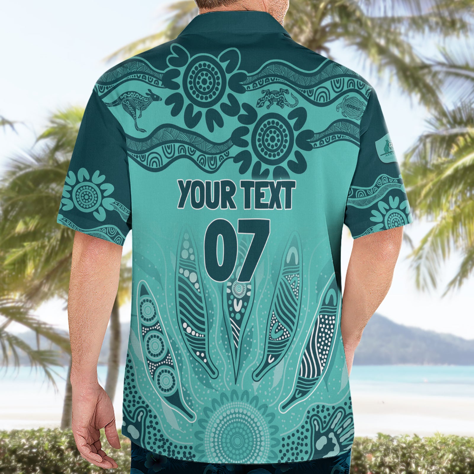 Australia Matildas Indigenous Hawaiian Shirt NAIDOC 2024 Turquoise Color - Vibe Hoodie Shop