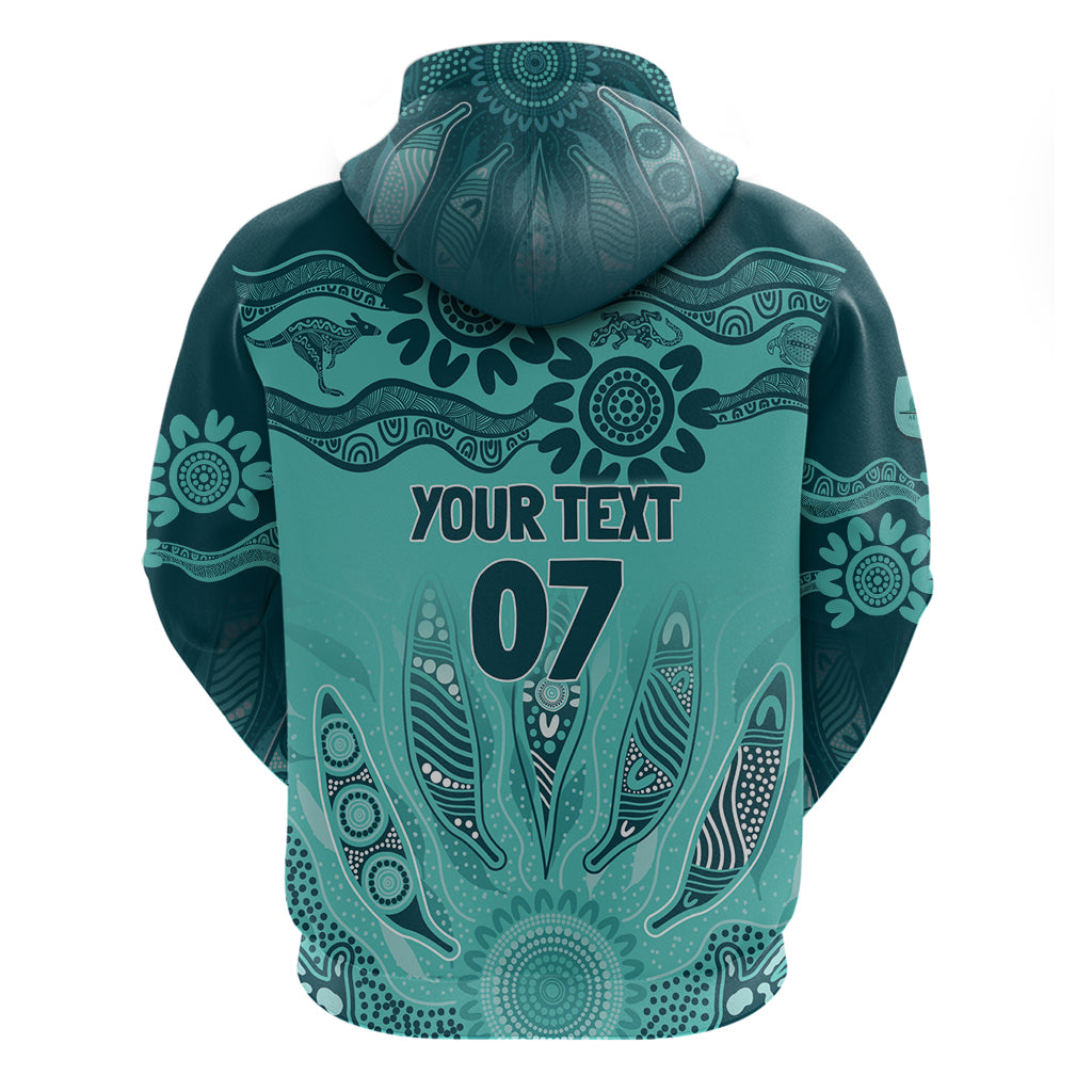 Australia Matildas Indigenous Hoodie NAIDOC 2024 Turquoise Color LT7 - Vibe Hoodie Shop