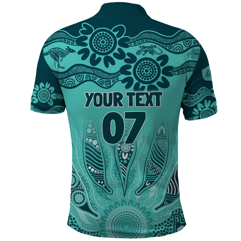 Australia Matildas Indigenous Polo Shirt NAIDOC 2024 Turquoise Color - Vibe Hoodie Shop