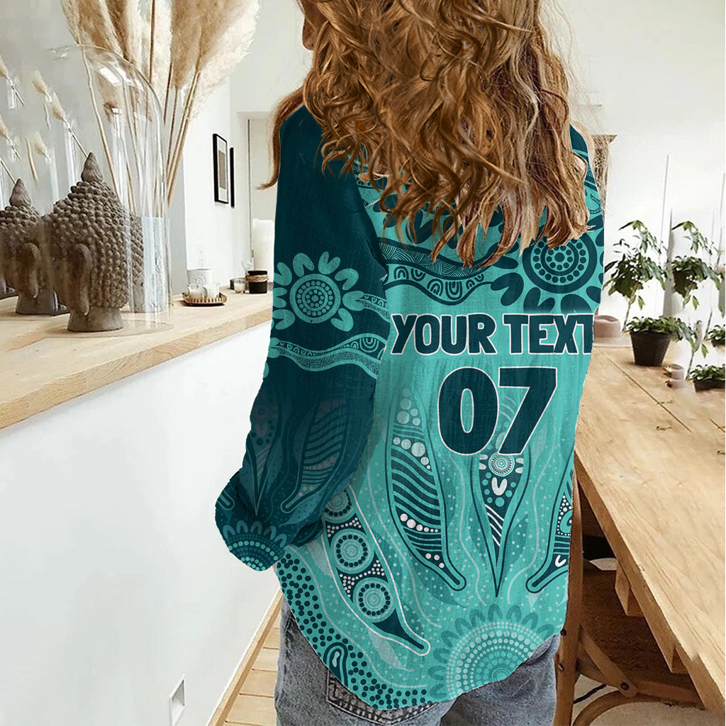 Australia Matildas Indigenous Women Casual Shirt NAIDOC 2024 Turquoise Color - Vibe Hoodie Shop