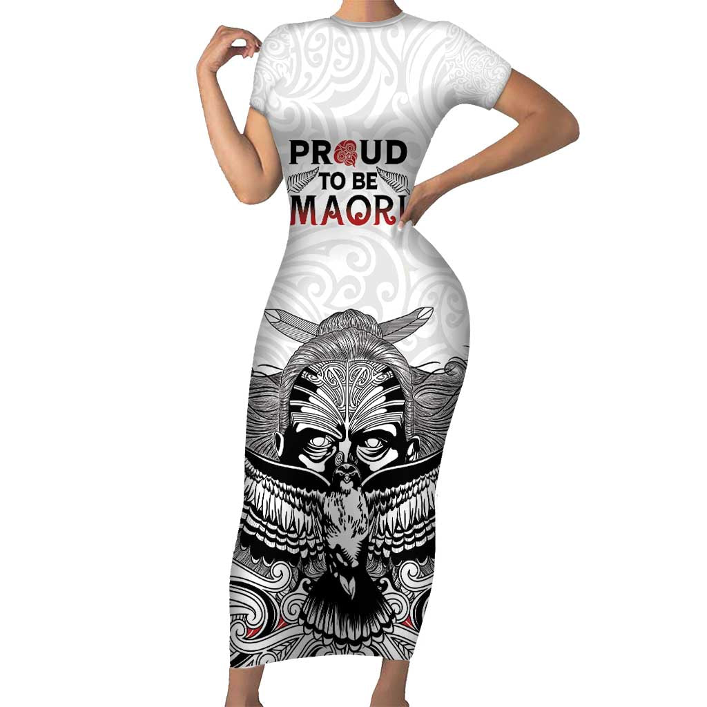 Aotearoa Personalized Family Matching Short Sleeve Bodycon Dress and Hawaiian Shirt Proud To Be Maori