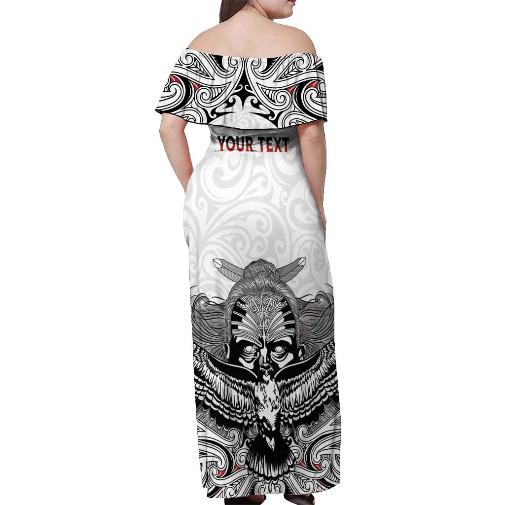 Aotearoa Personalized Off Shoulder Maxi Dress Proud To Be Maori