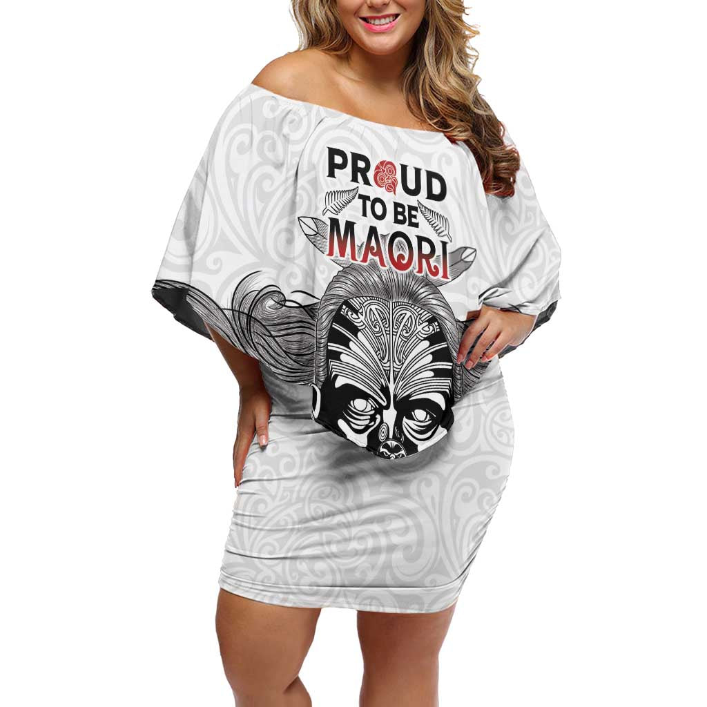 Aotearoa Personalized Off Shoulder Short Dress Proud To Be Maori