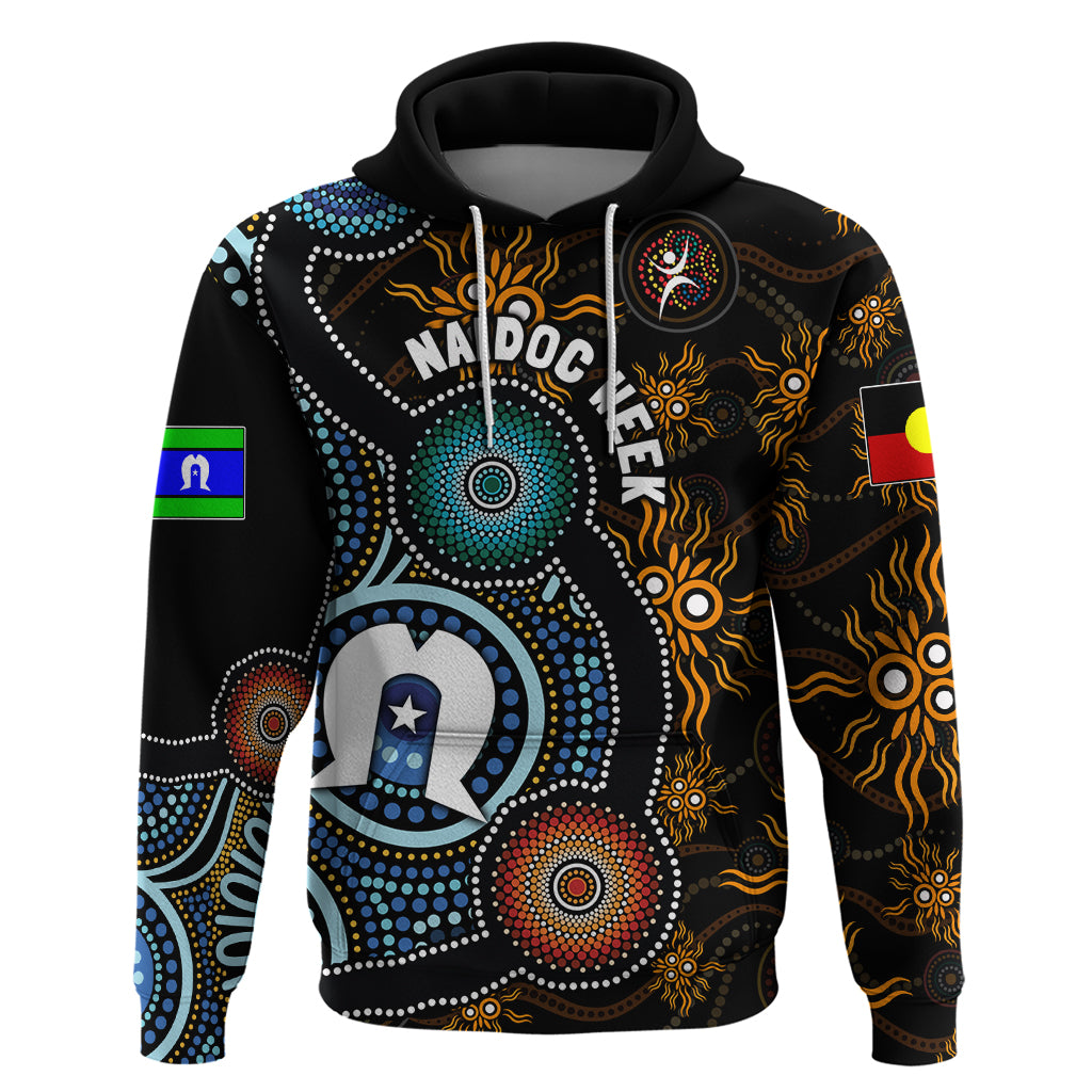 NAIDOC Week 2024 Aussie Aboriginal Hoodie Sparks of Fire LT7 - Vibe Hoodie Shop