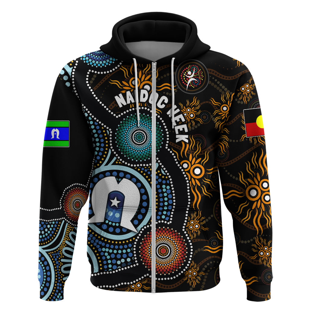 NAIDOC Week 2024 Aussie Aboriginal Hoodie Sparks of Fire LT7 - Vibe Hoodie Shop