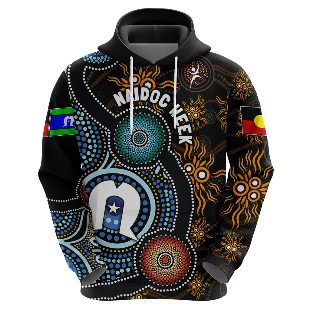 NAIDOC Week 2024 Aussie Aboriginal Hoodie Sparks of Fire LT7 - Vibe Hoodie Shop