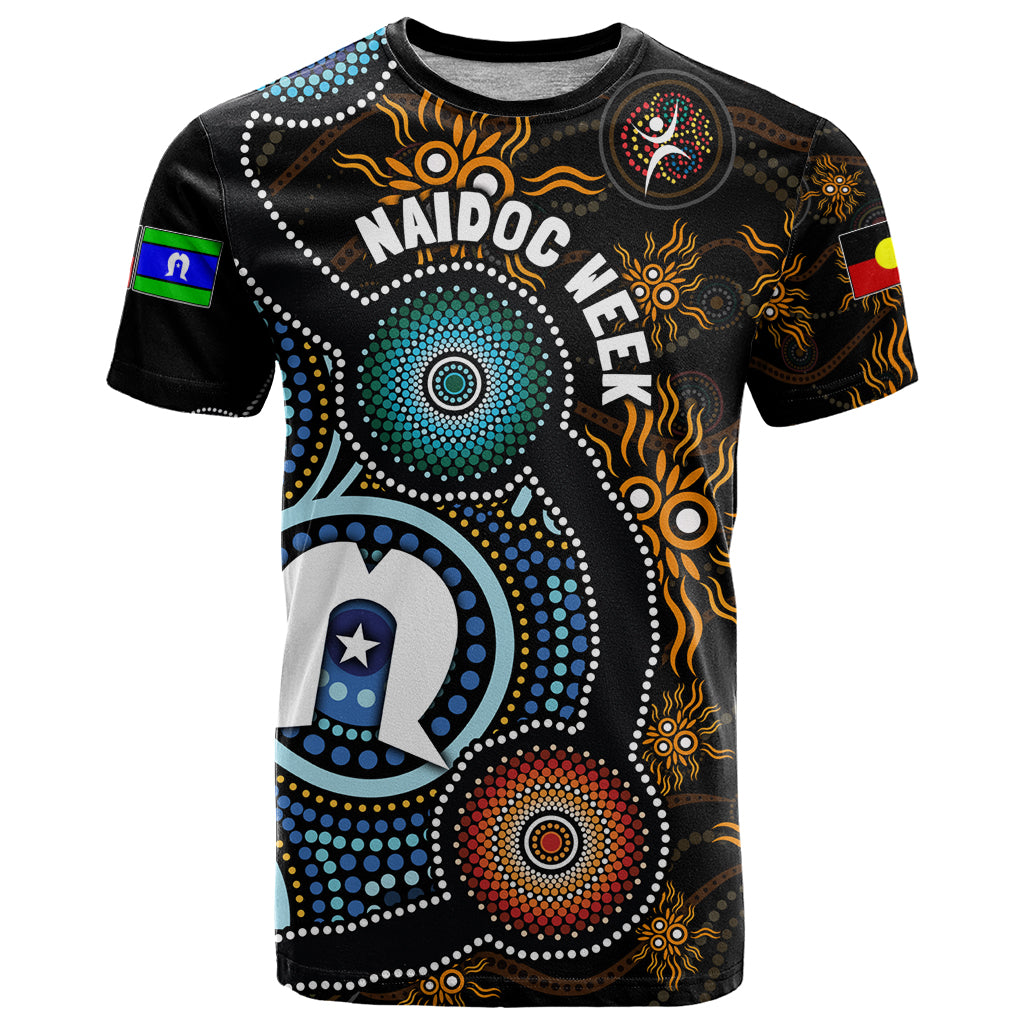 NAIDOC Week 2024 Aussie Aboriginal T Shirt Sparks of Fire - Vibe Hoodie Shop