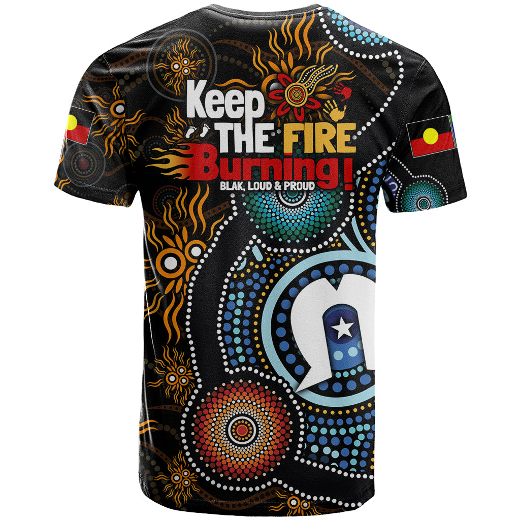 NAIDOC Week 2024 Aussie Aboriginal T Shirt Sparks of Fire - Vibe Hoodie Shop