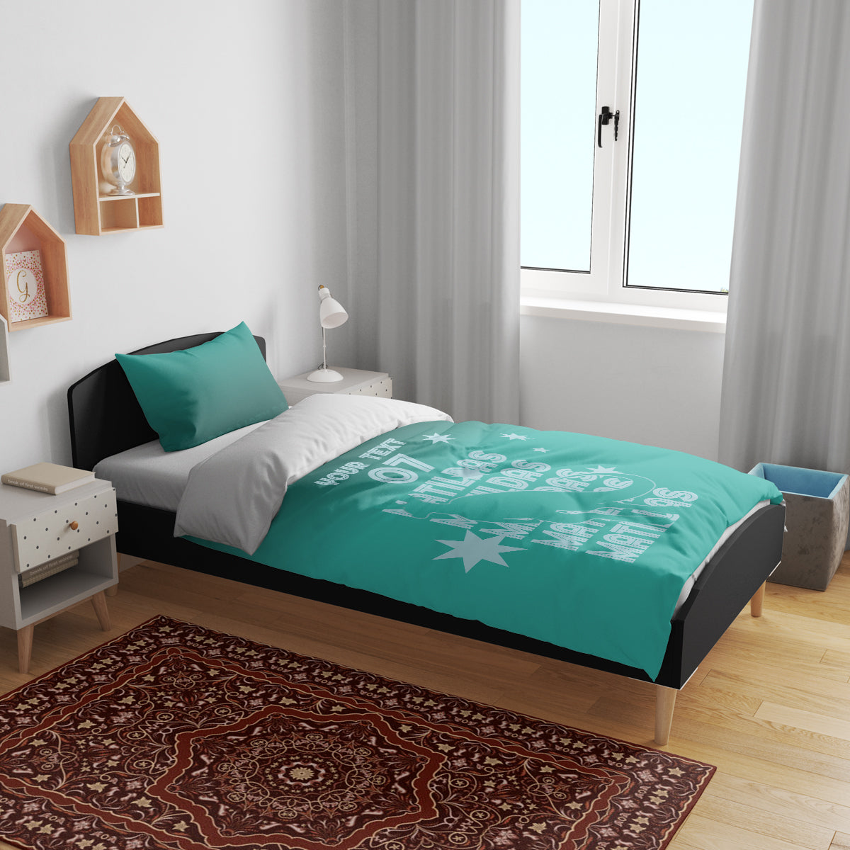 Australia Soccer Matildas Custom Bedding Set Turquoise Basic Gradient - Vibe Hoodie Shop