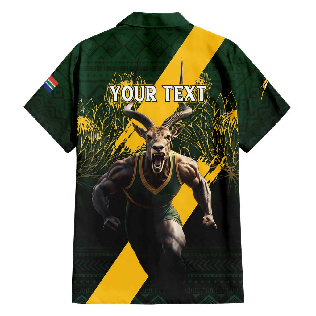 Personalised South Africa Rugby Hawaiian Shirt Proud Bokke We Are Champions - Vibe Hoodie Shop