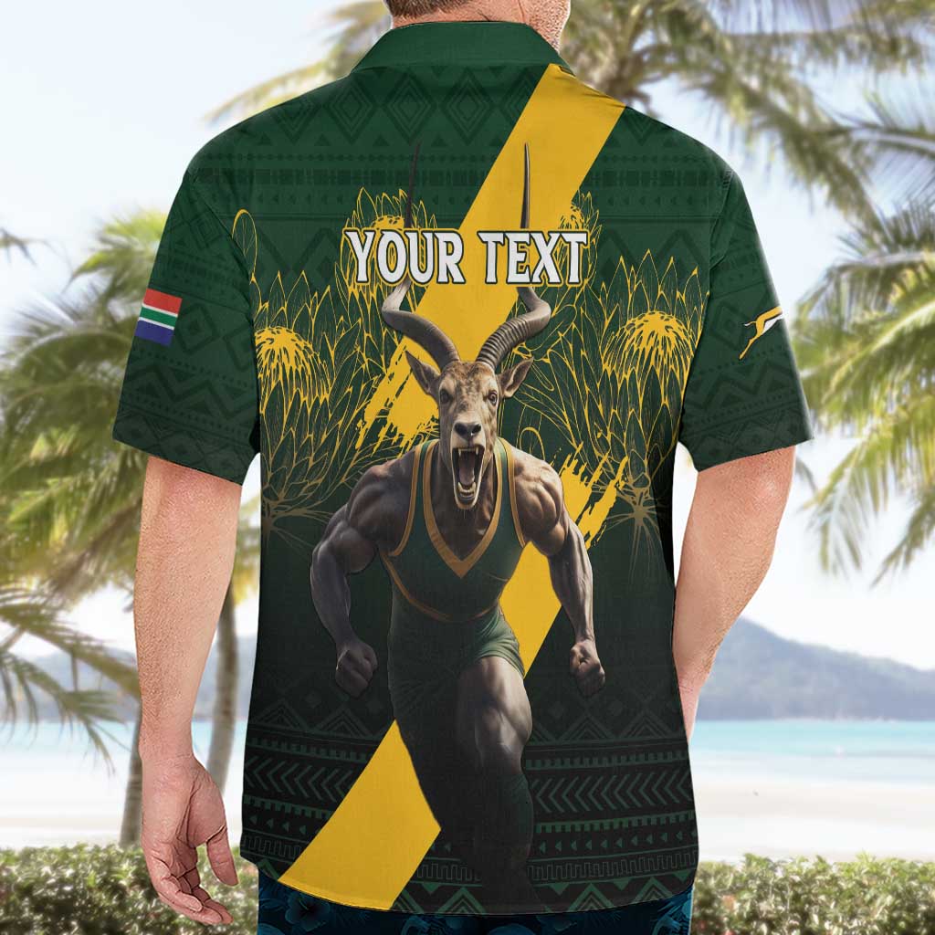 Personalised South Africa Rugby Hawaiian Shirt Proud Bokke We Are Champions - Vibe Hoodie Shop