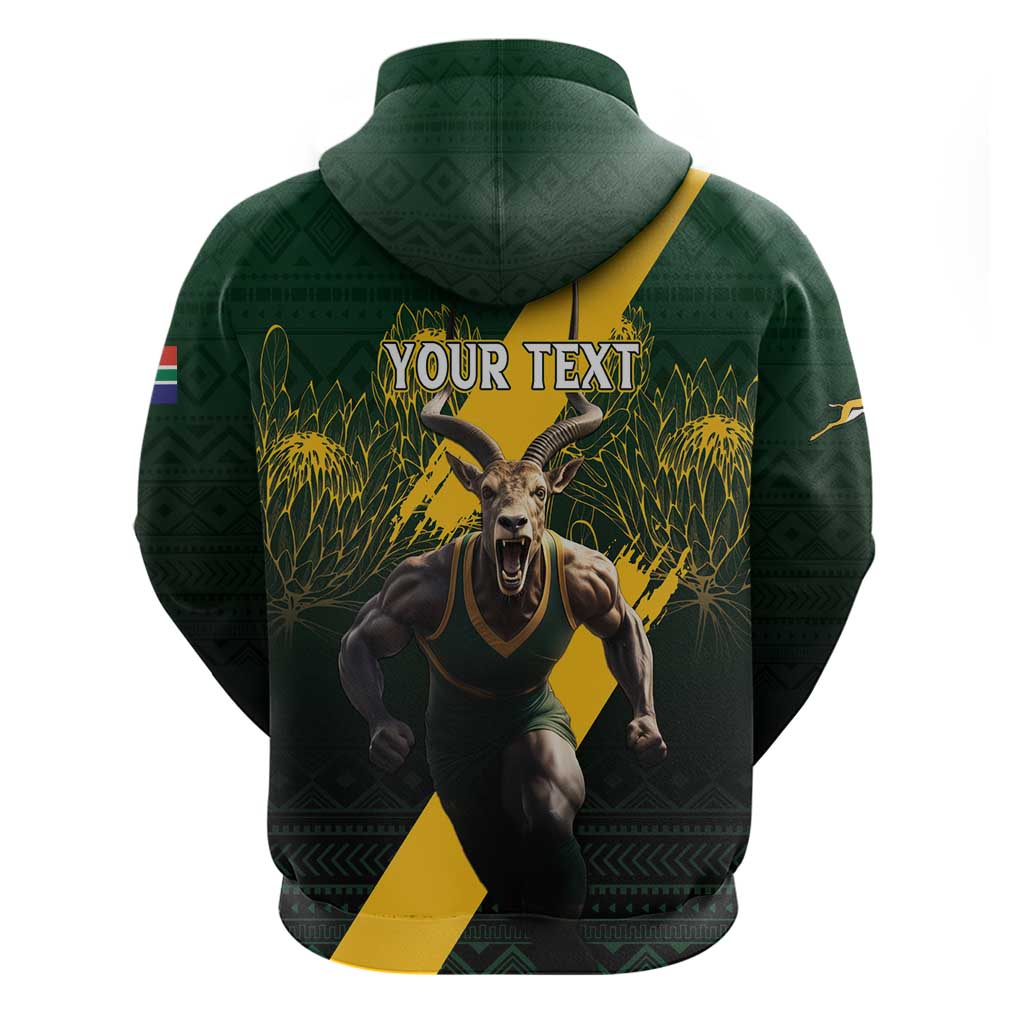 Personalised South Africa Rugby Hoodie Proud Bokke We Are Champions LT7 - Vibe Hoodie Shop