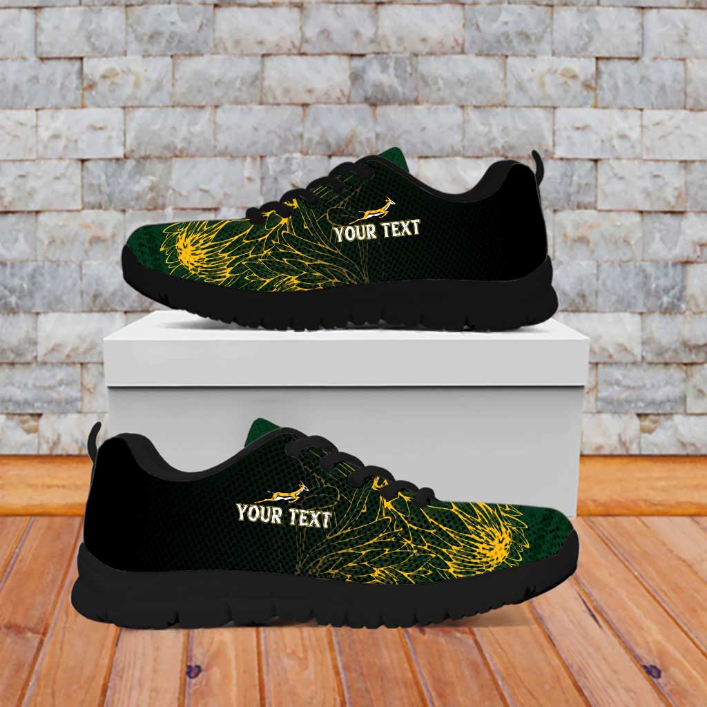 Personalised South Africa Rugby Sneakers Proud Bokke We Are Champions - Vibe Hoodie Shop