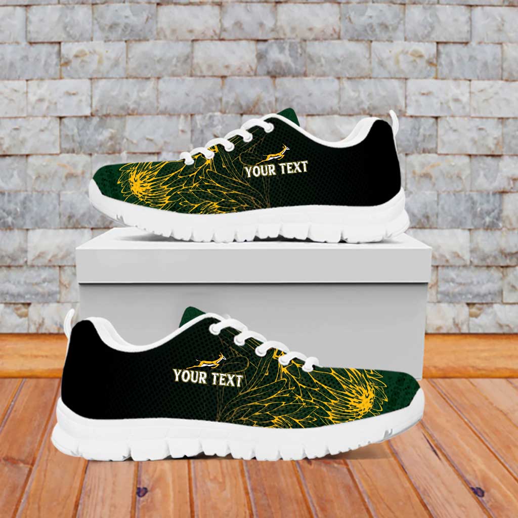 Personalised South Africa Rugby Sneakers Proud Bokke We Are Champions - Vibe Hoodie Shop