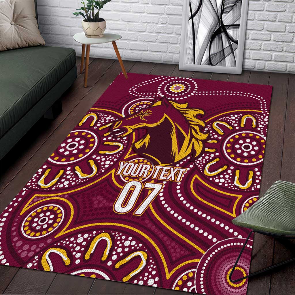 Brisbane Rugby NRL Custom Indigenous Area Rug The Mighty Broncos - Vibe Hoodie