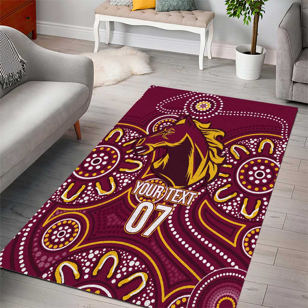 Brisbane Rugby NRL Custom Indigenous Area Rug The Mighty Broncos - Vibe Hoodie