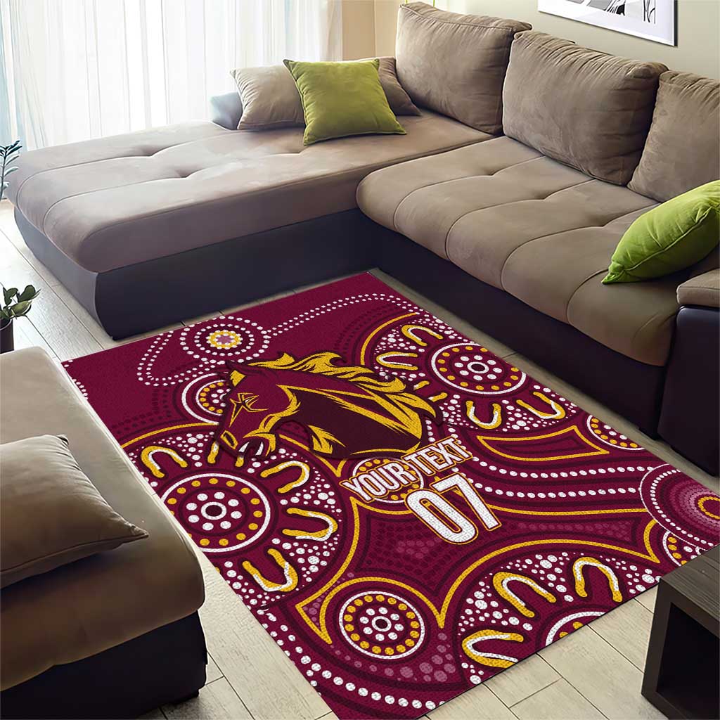 Brisbane Rugby NRL Custom Indigenous Area Rug The Mighty Broncos - Vibe Hoodie