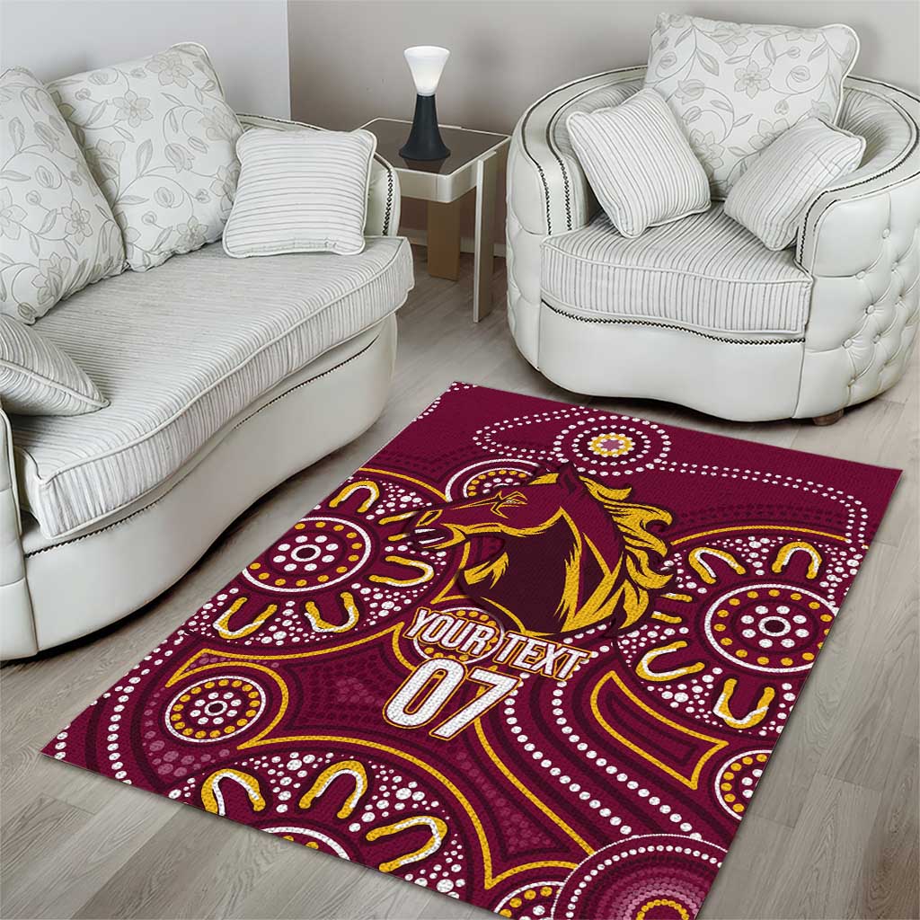 Brisbane Rugby NRL Custom Indigenous Area Rug The Mighty Broncos - Vibe Hoodie