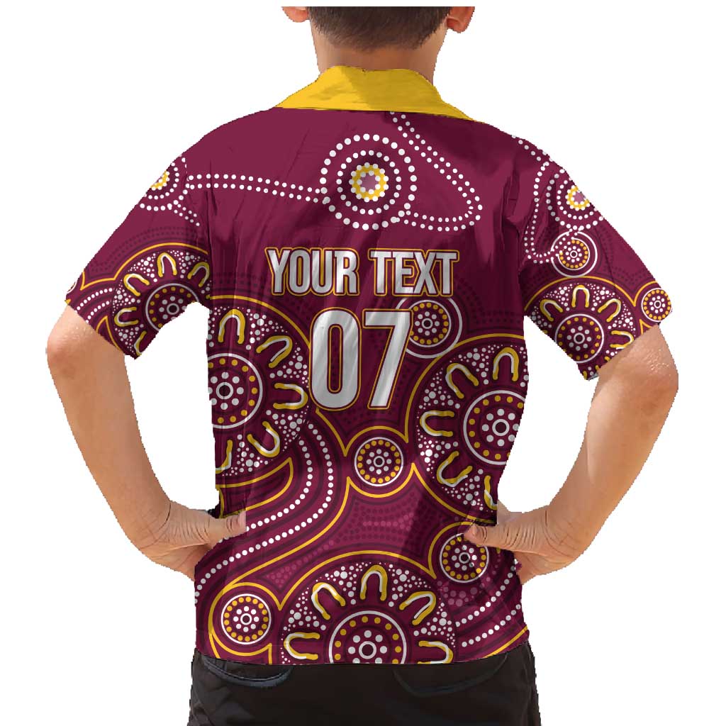 Brisbane Rugby NRL Custom Indigenous Family Matching Mermaid Dress and Hawaiian Shirt The Mighty Broncos - Vibe Hoodie