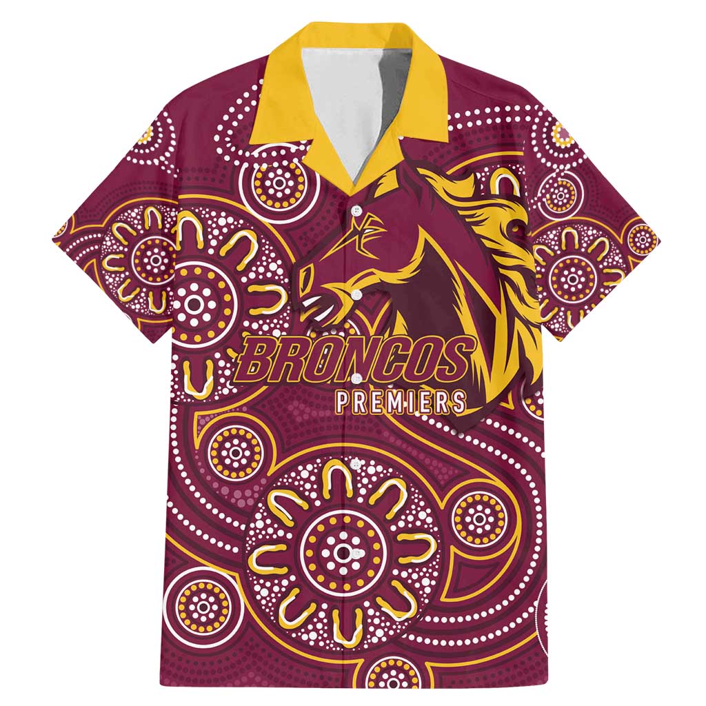 Brisbane Rugby NRL Custom Indigenous Family Matching Mermaid Dress and Hawaiian Shirt The Mighty Broncos - Vibe Hoodie