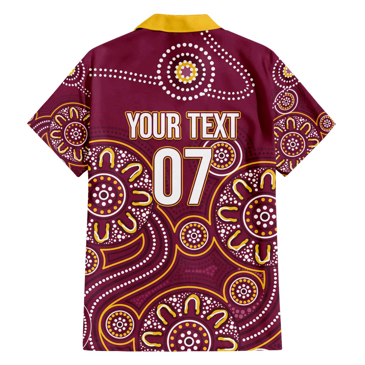 Brisbane Rugby NRL Custom Indigenous Family Matching Off The Shoulder Long Sleeve Dress and Hawaiian Shirt The Mighty Broncos - Vibe Hoodie