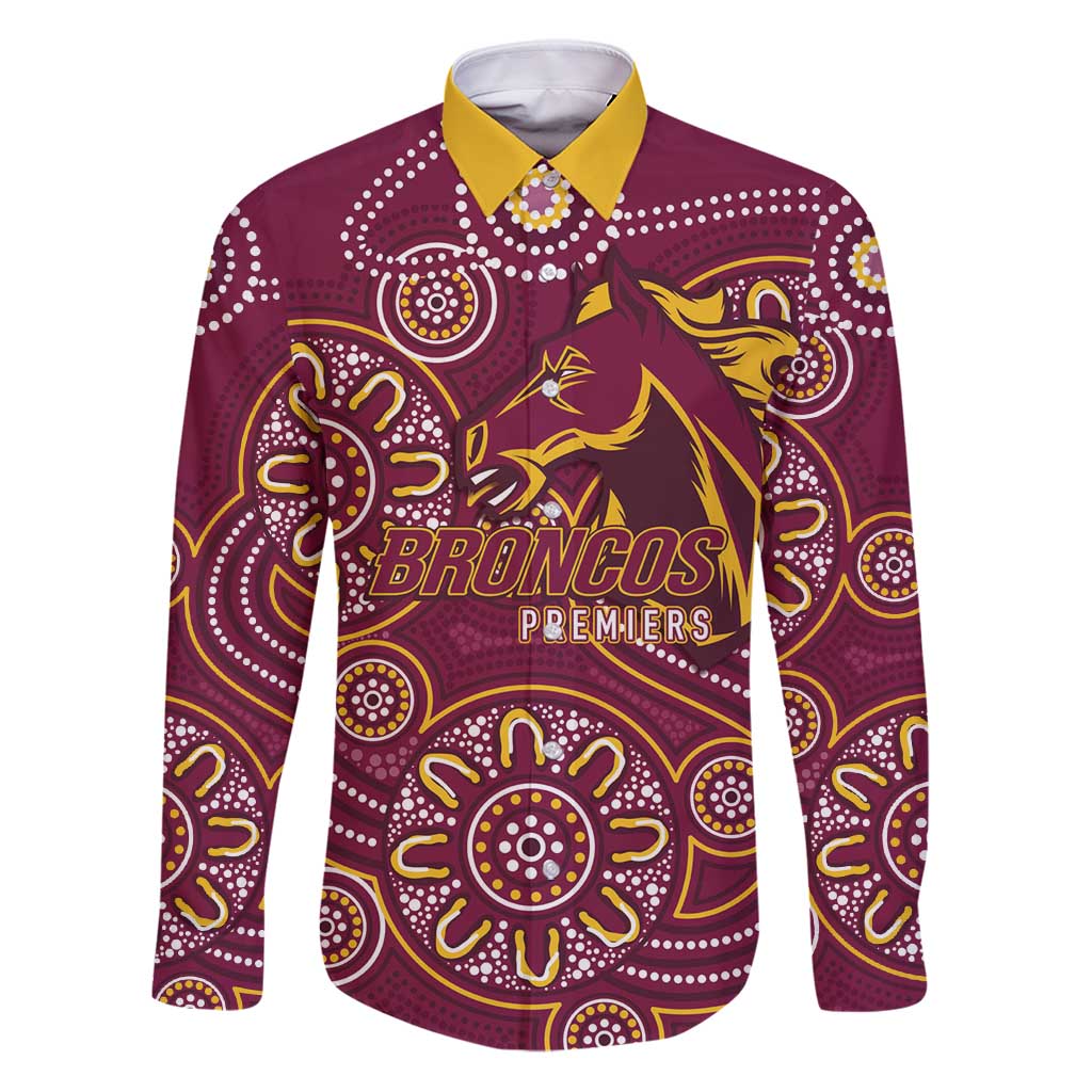Brisbane Rugby NRL Custom Indigenous Family Matching Puletasi and Hawaiian Shirt The Mighty Broncos - Vibe Hoodie