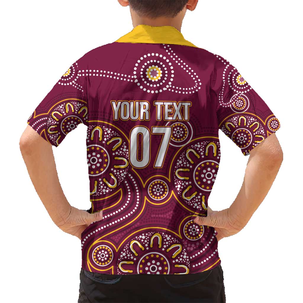 Brisbane Rugby NRL Custom Indigenous Family Matching Summer Maxi Dress and Hawaiian Shirt The Mighty Broncos - Vibe Hoodie