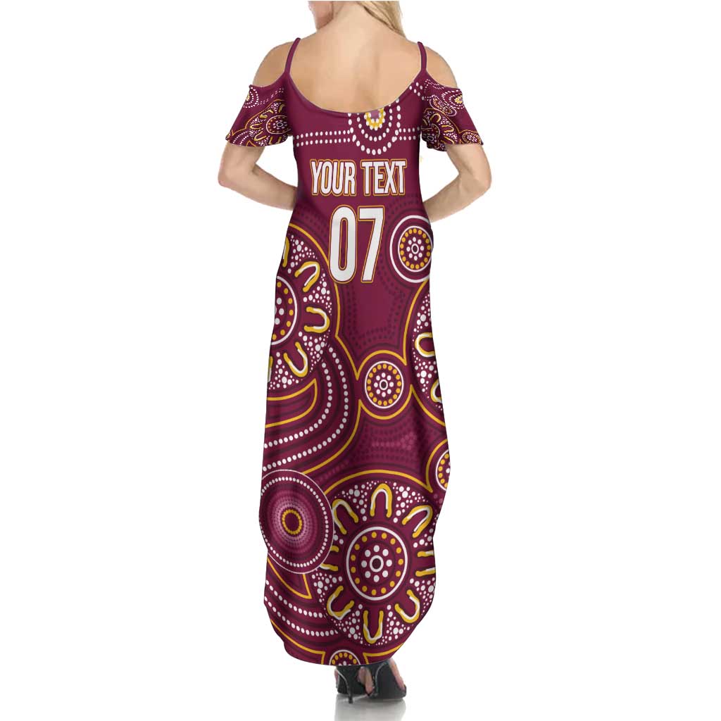 Brisbane Rugby NRL Custom Indigenous Family Matching Summer Maxi Dress and Hawaiian Shirt The Mighty Broncos - Vibe Hoodie