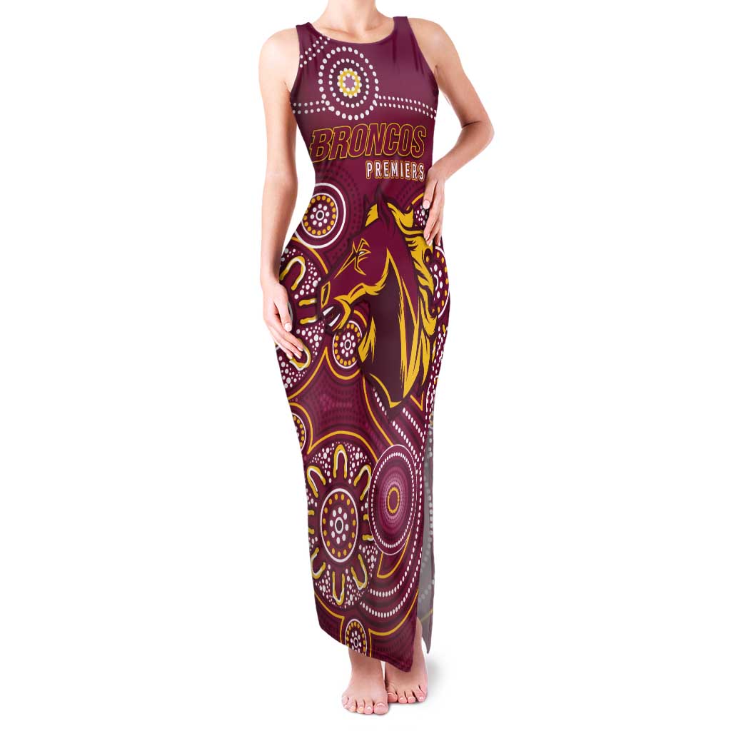 Brisbane Rugby NRL Custom Indigenous Family Matching Tank Maxi Dress and Hawaiian Shirt The Mighty Broncos - Vibe Hoodie
