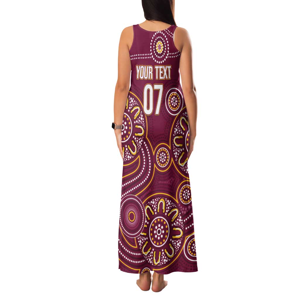 Brisbane Rugby NRL Custom Indigenous Family Matching Tank Maxi Dress and Hawaiian Shirt The Mighty Broncos - Vibe Hoodie