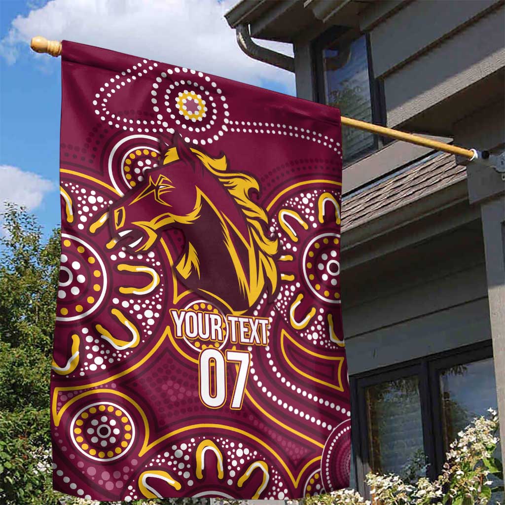 Brisbane Rugby NRL Custom Indigenous Garden Flag The Mighty Broncos - Vibe Hoodie
