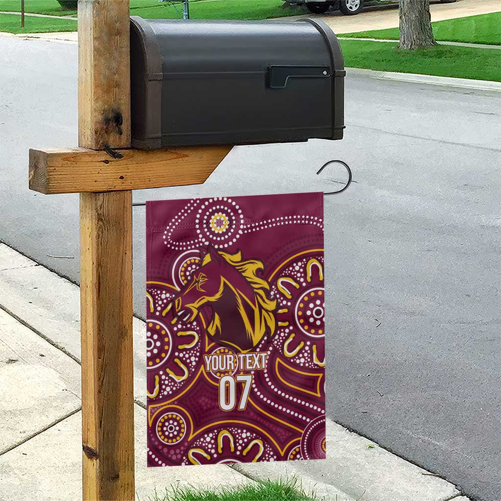 Brisbane Rugby NRL Custom Indigenous Garden Flag The Mighty Broncos - Vibe Hoodie