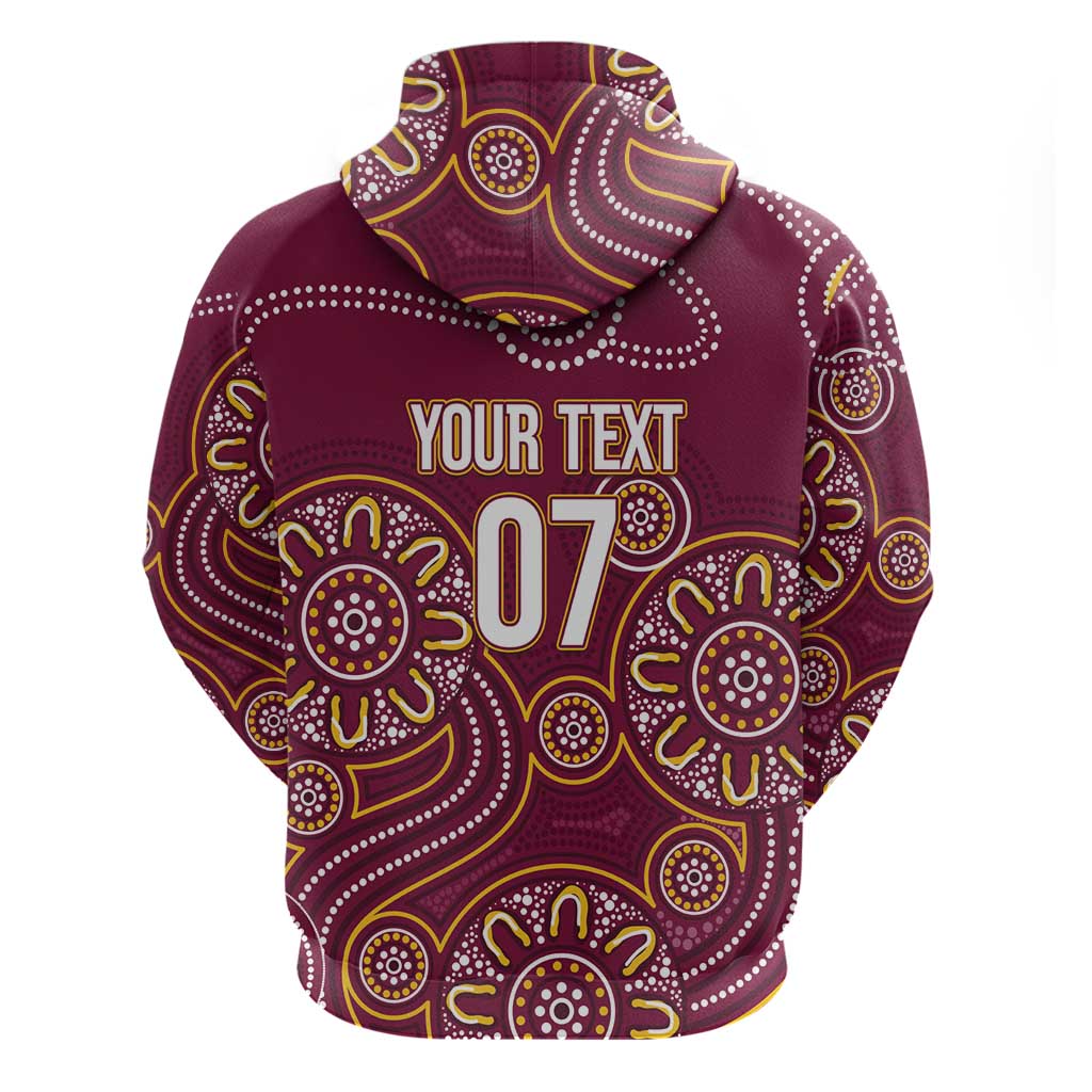 Brisbane Rugby NRL Custom Indigenous Hoodie The Mighty Broncos - Vibe Hoodie
