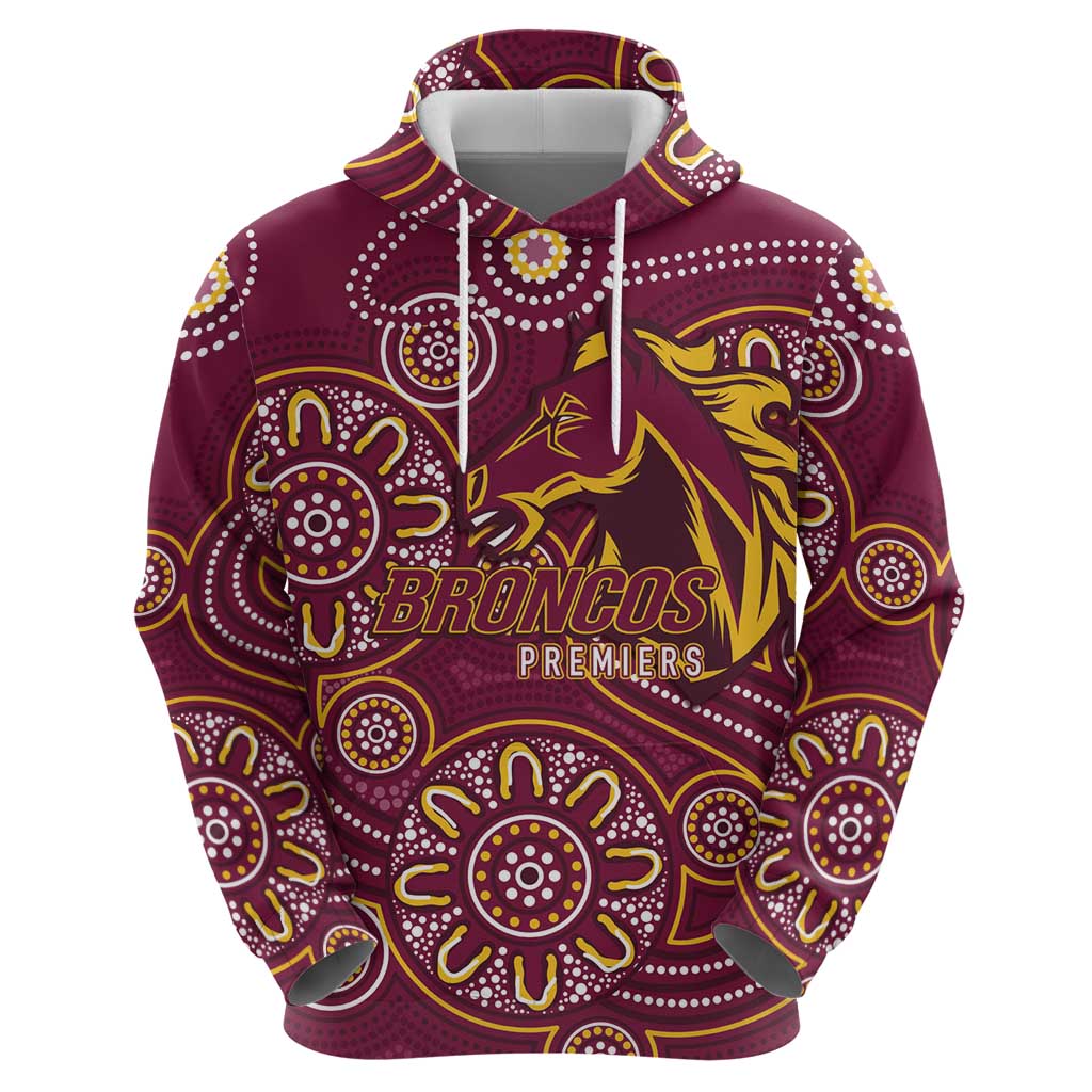 Brisbane Rugby NRL Custom Indigenous Hoodie The Mighty Broncos - Vibe Hoodie