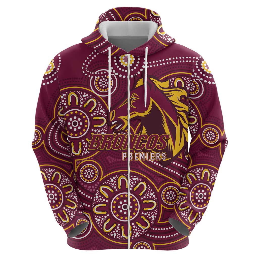 Brisbane Rugby NRL Custom Indigenous Hoodie The Mighty Broncos - Vibe Hoodie