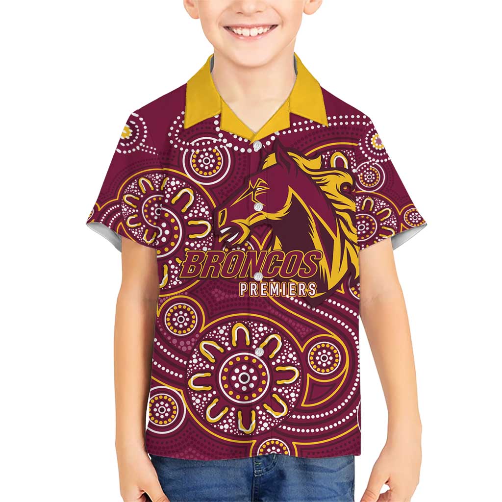 Brisbane Rugby NRL Custom Indigenous Kid Hawaiian Shirt The Mighty Broncos - Vibe Hoodie